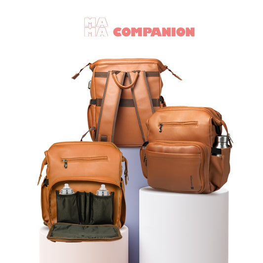 Premium Vegan Leather Baby Diaper Bag