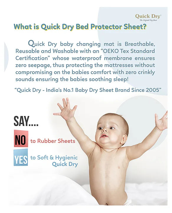 Waterproof Baby Quick Dry Sheet – Soft, Washable & Absorbent Mat