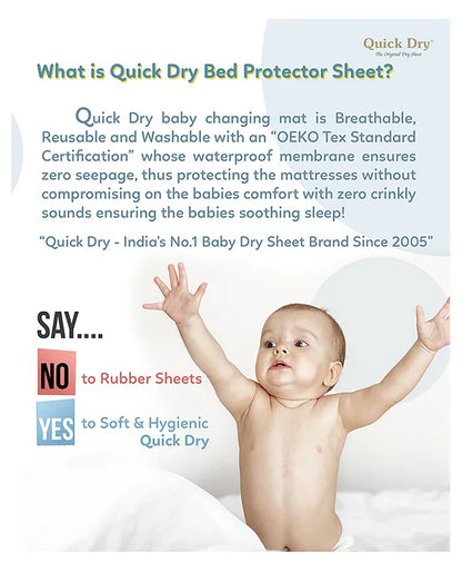 Waterproof Baby Quick Dry Sheet – Soft, Washable & Absorbent Mat